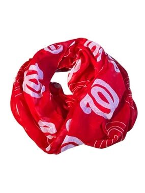 Washington Nationals Red Infinity Scarf Lightweight Team Logo Scarf